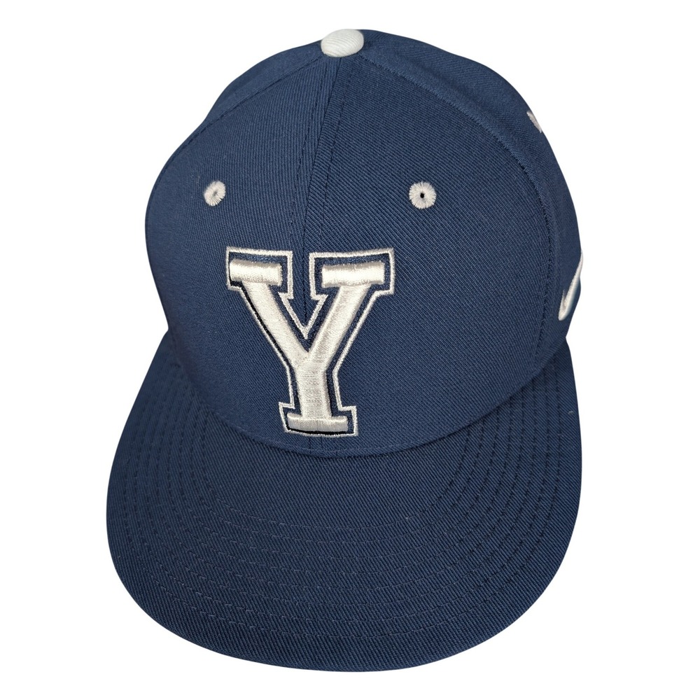 BYU Cougars Nike True Dri-FIT Stretch Hat Navy Blue White Silver Embroidered Cap